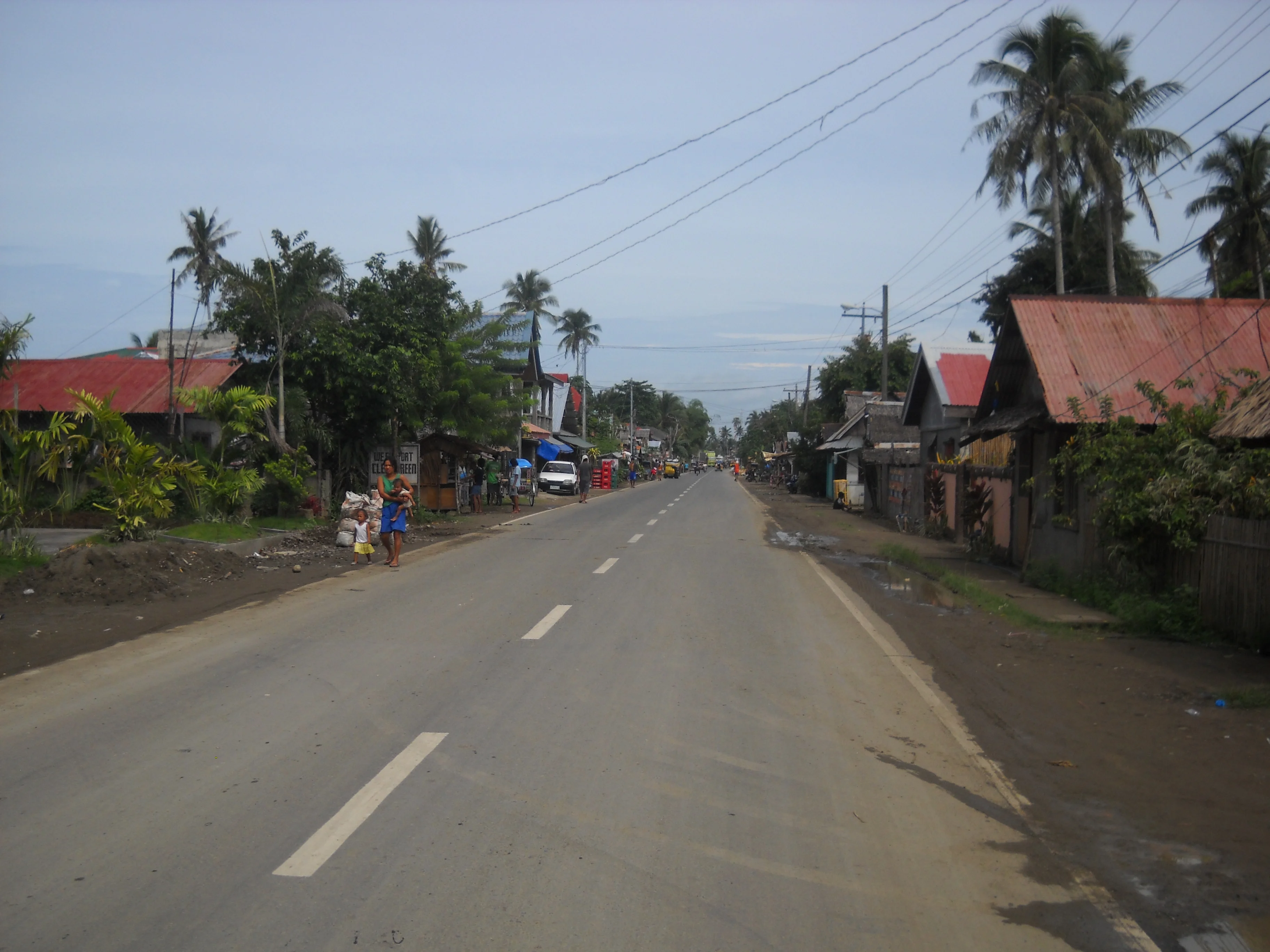View to Right (towards Calbayog Proper) Standing in Front of Our House in Bagacay