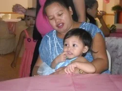 Neneng with Rhianne