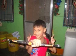 Joshua with bow and arrow