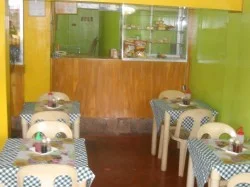 Right inside Jondel Snack Inn