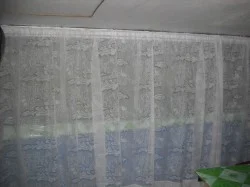 Curtains in restaurant