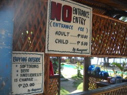 Bagacay Beach entrance fee