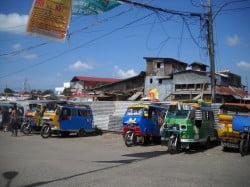 Tricycles by torn down market