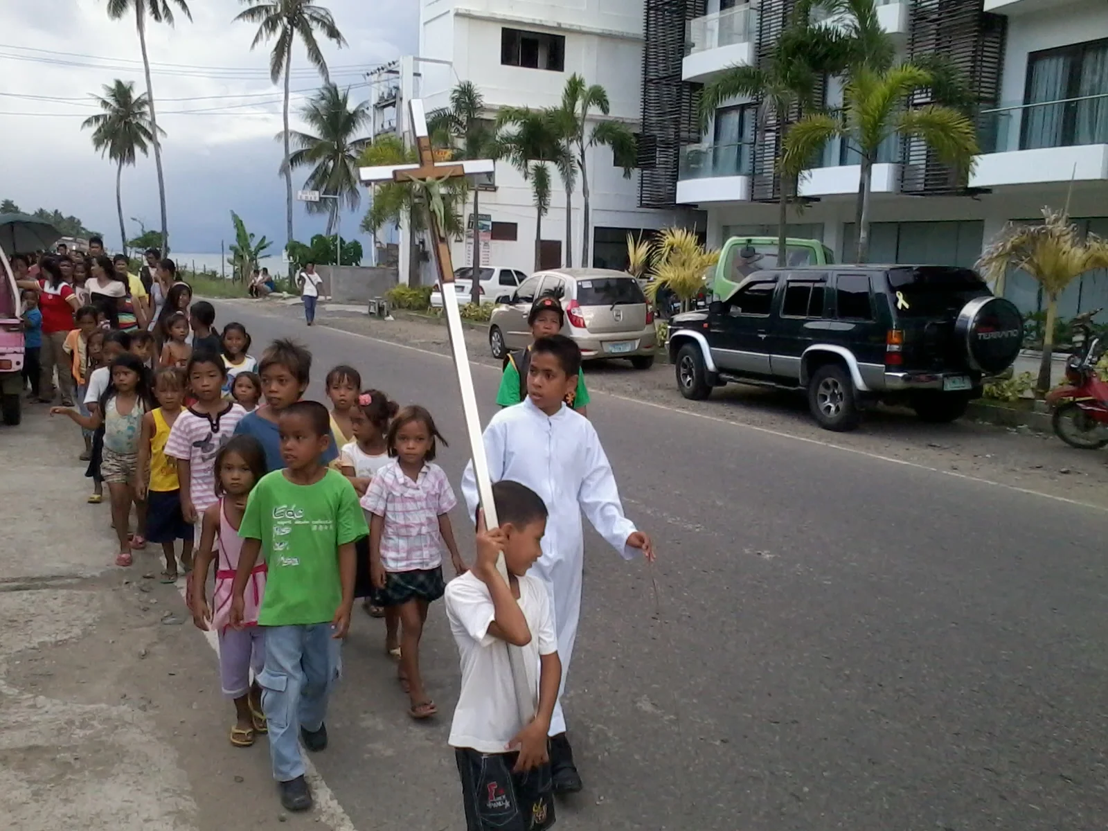 Small parade for the local church