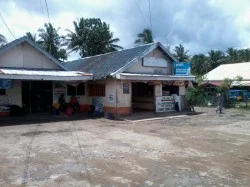 The bus terminal down the road