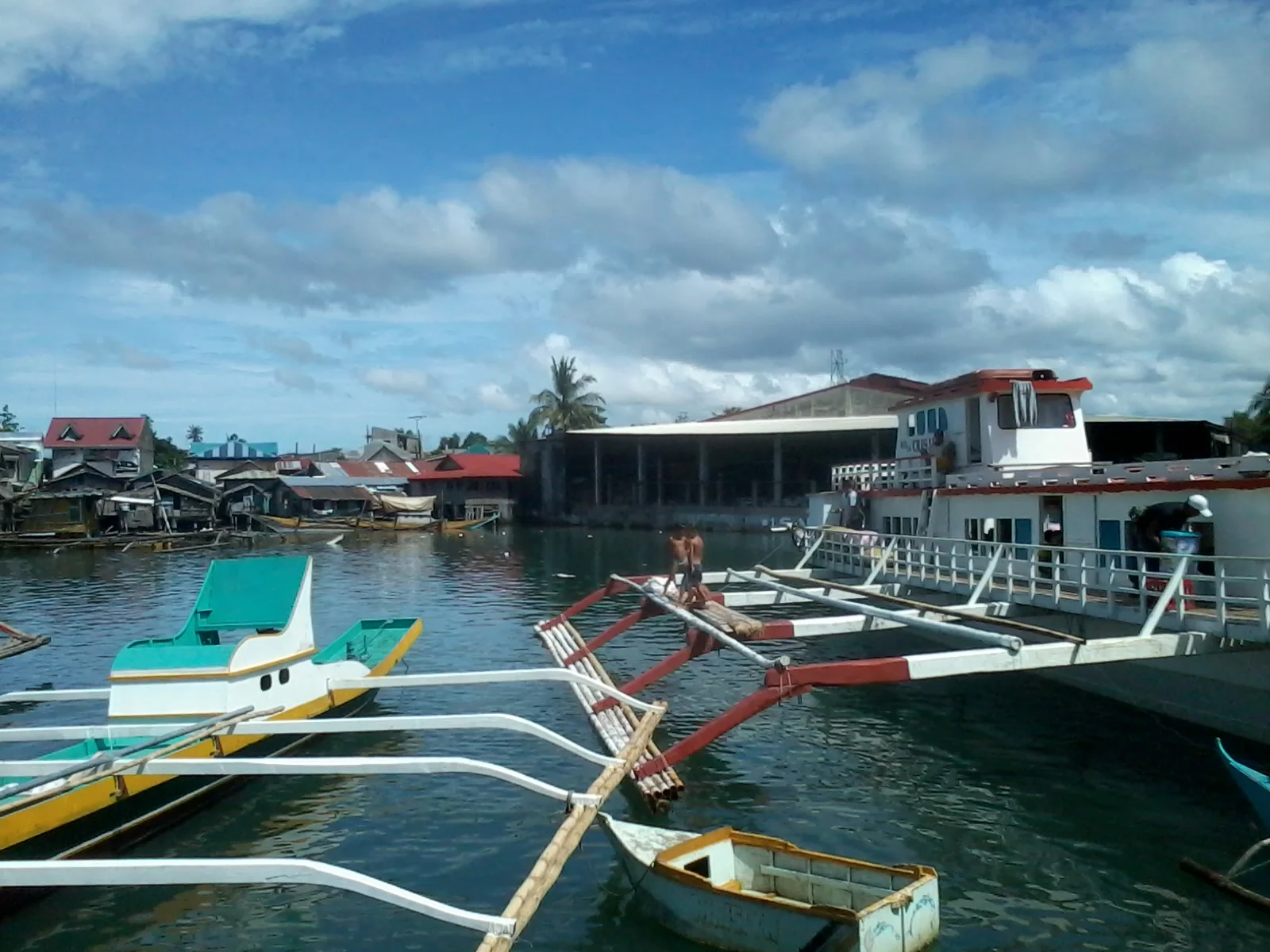 Passenger boats at the dock