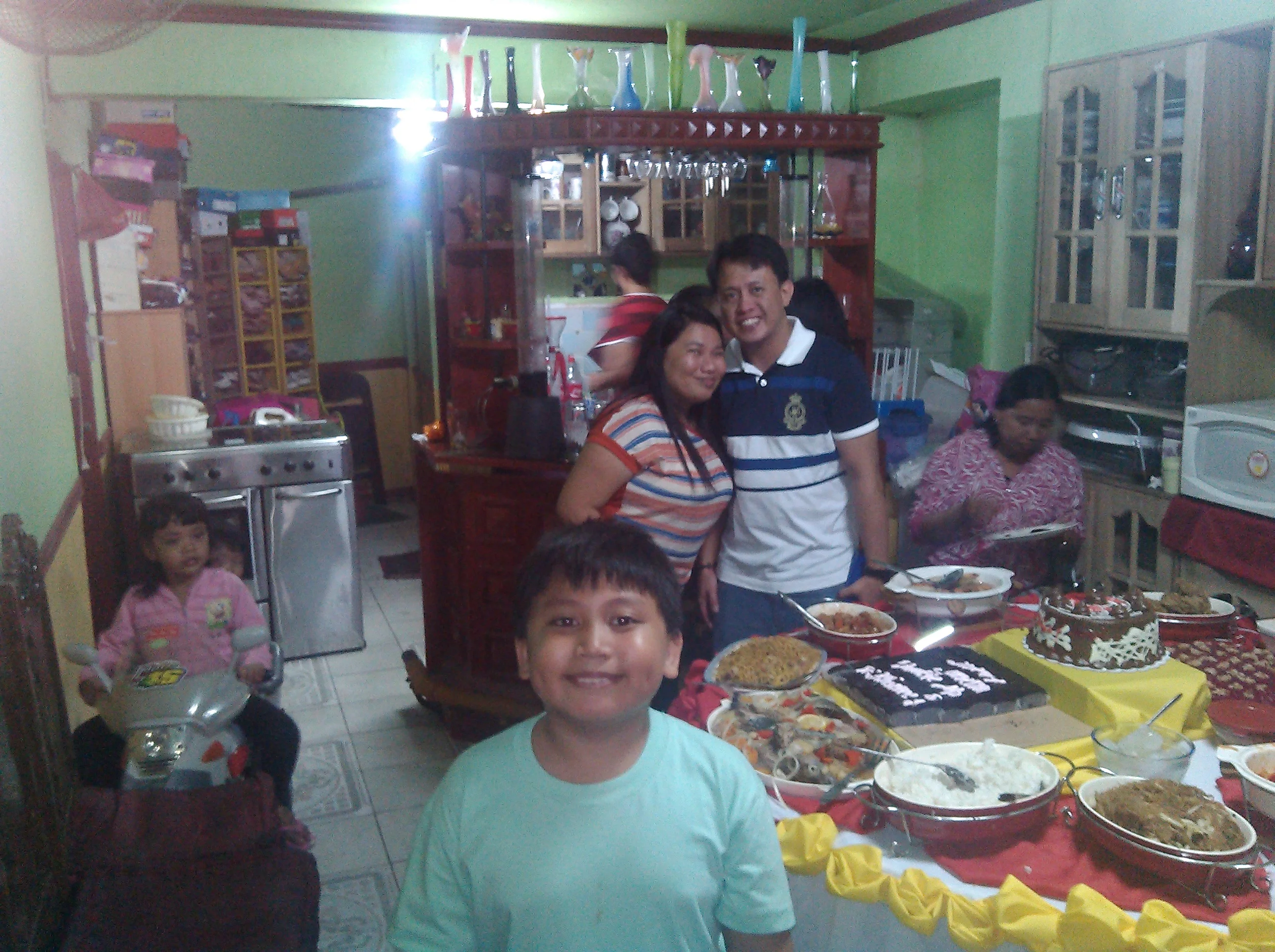 Party girl Maryanne with husband Leevan