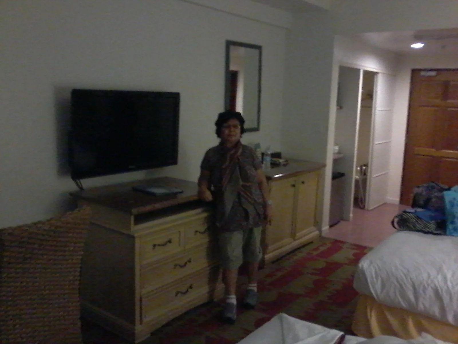 Lita posing at Days Inn Guam