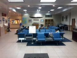 Andersen AFB Space A waiting area