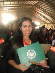 Grace at college graduation