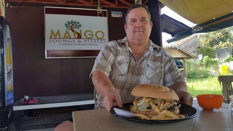 Me posing with their P600 burger